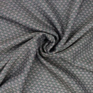 Franzi Wollbrokat Stretch, macca/dunkelbraun/taxus  Kette schwarz
