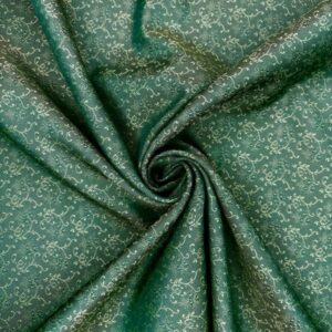 Jacquard Blumenranke, farngrün