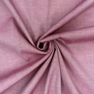 Feinserge Baumwollmischung, fuchsia  Kette weiß