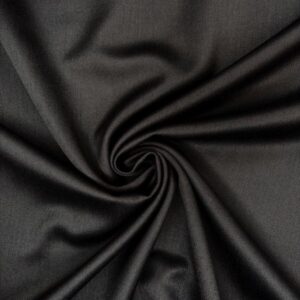 Satin Wollmischung, schwarz