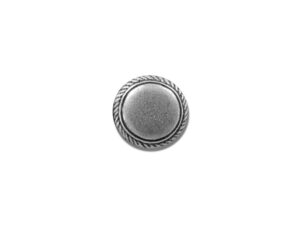 Trachtenknopf leicht gewölbt, altsilber 11mm
