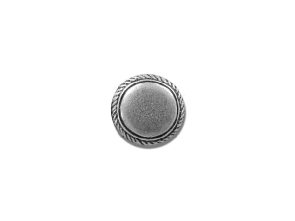 Trachtenknopf leicht gewölbt, altsilber 11mm