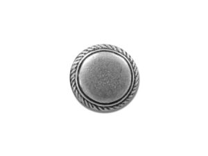 Trachtenknopf leicht gewölbt, altsilber 15mm