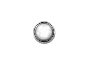 Trachtenknopf Perle, silber 11mm