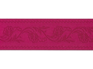 Schürzenband Blumenranke pink, 48mm