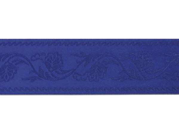 Schürzenband Blumenranke kobalt, 48mm