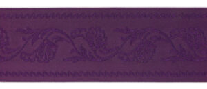 Schürzenband Blumenranke brombeer, 48mm