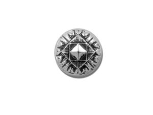Trachten-, Westenknopf silber, 13mm