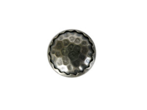 Knopf Halbkugel, altsilber, gehämmert  11mm  INFO
