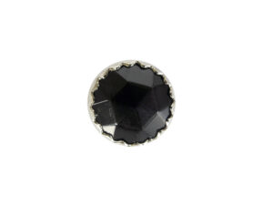 Glasknopf schwarz  14mm