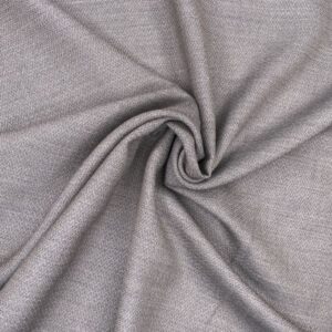 Crêpe Stretch Wollbrokat, anthrazit/natur Kette natur