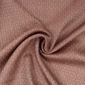 Franzi Wollbrokat Stretch, chianti/kamel/dunkelbraun  Kette natur