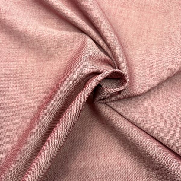 Feinserge Baumwollmischung, ochsenblut Kette weiß