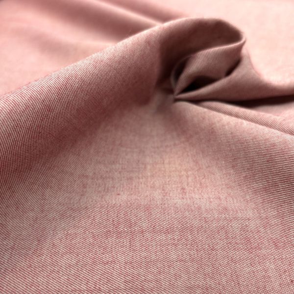 Feinserge Baumwollmischung, ochsenblut Kette weiß – Bild 2