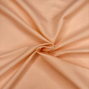 Feinserge Baumwollmischung, aprikot  Kette weiß