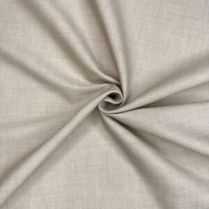 Feinserge Baumwollmischung, schlamm  Kette weiß