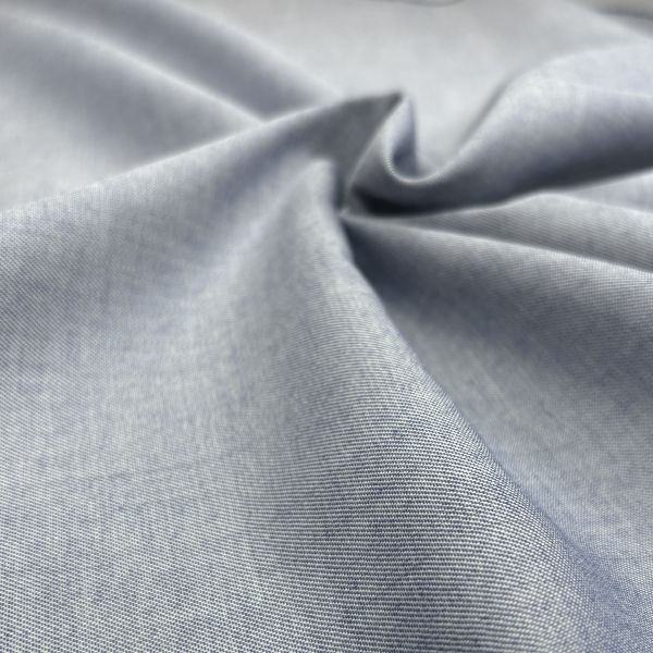 Feinserge Baumwollmischung, indigo Kette weiß – Bild 2