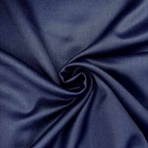 Satin Wollmischung, dunkelblau