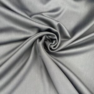 Satin Wollmischung, mittelgrau