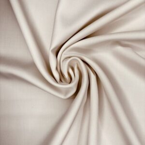 Satin Wollmischung, weiß gebleicht