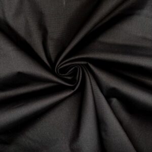 Baumwollfutter querelastisch, schwarz