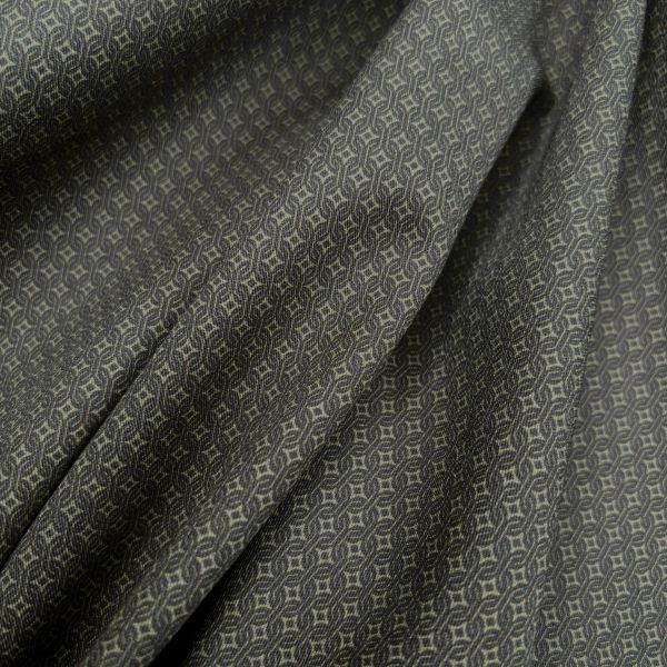 Baumwollsatin Allover, oliv – Bild 2