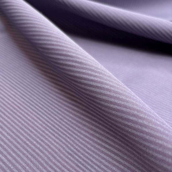 Baumwollsatin Streifen, lavendel/nebel – Bild 2