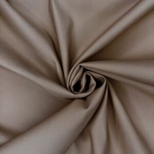 Baumwollsatin elastisch, taupe