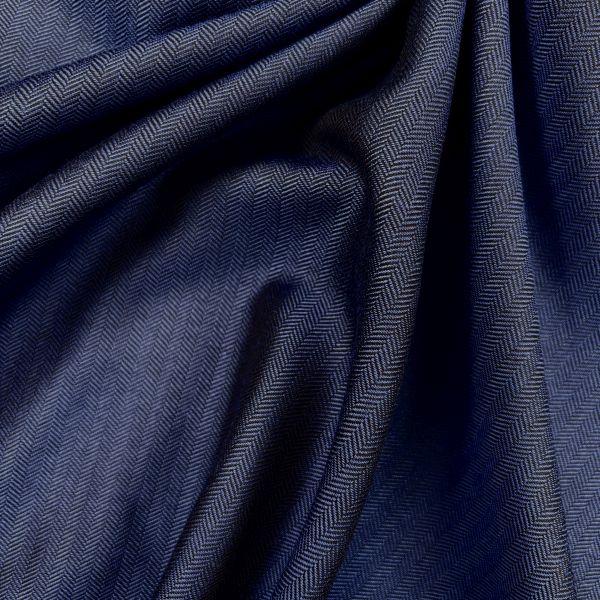 Fischgrat fein, blau – Bild 2