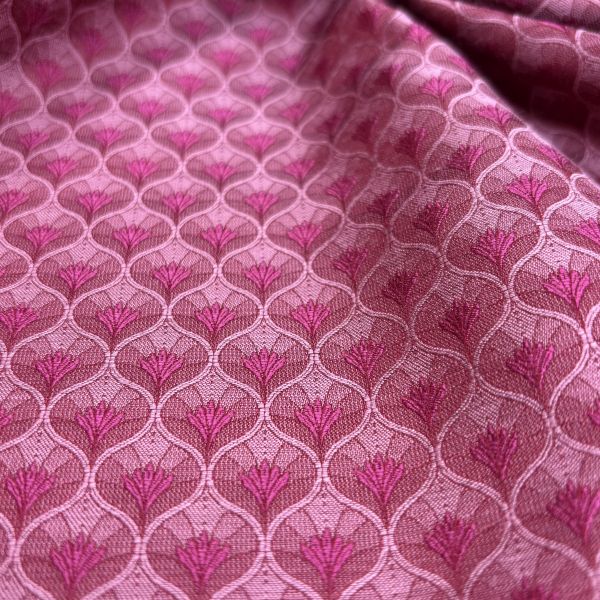 Jacquard Ornament klein, pink/perlrosa – Bild 2