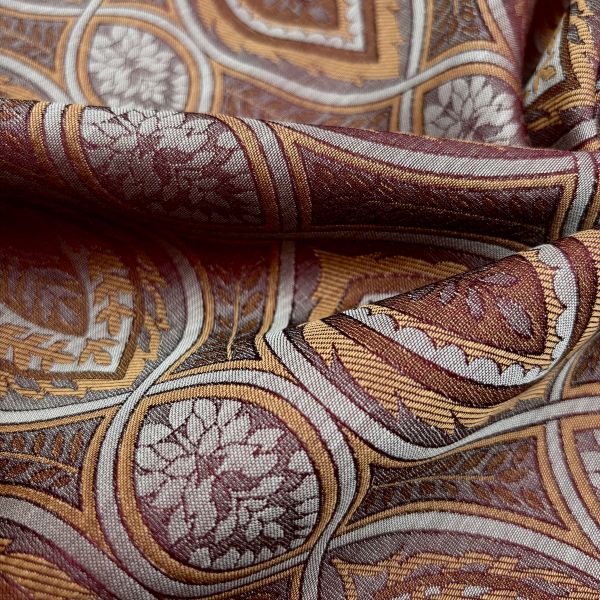 Jacquard Ornament groß, weinrot/rost – Bild 2