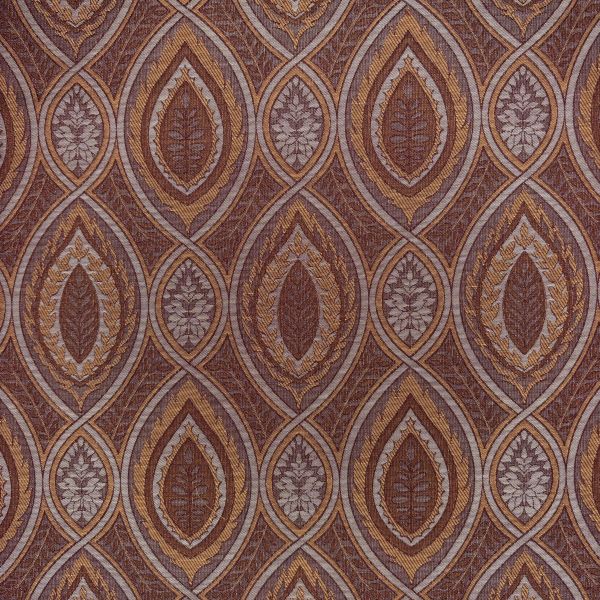 Jacquard Ornament groß, weinrot/rost – Bild 3