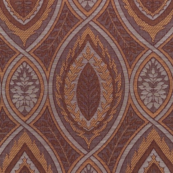 Jacquard Ornament groß, weinrot/rost – Bild 4