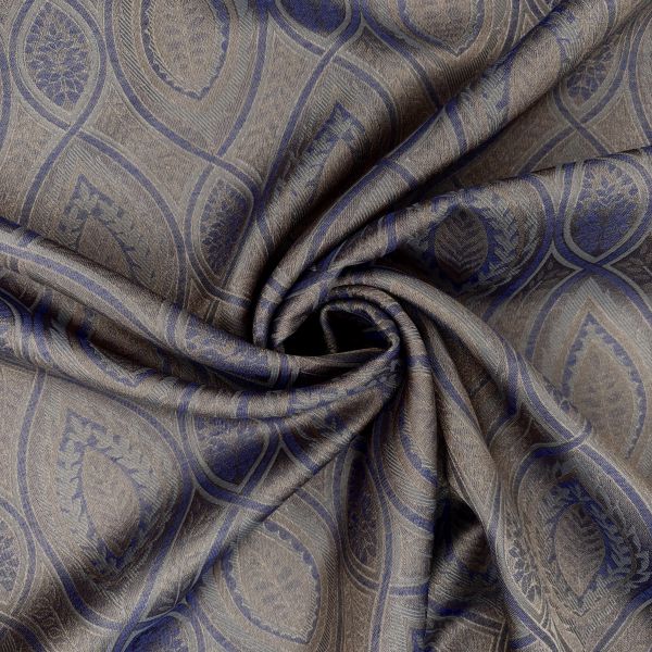 Jacquard Ornament groß, alpaka/denim