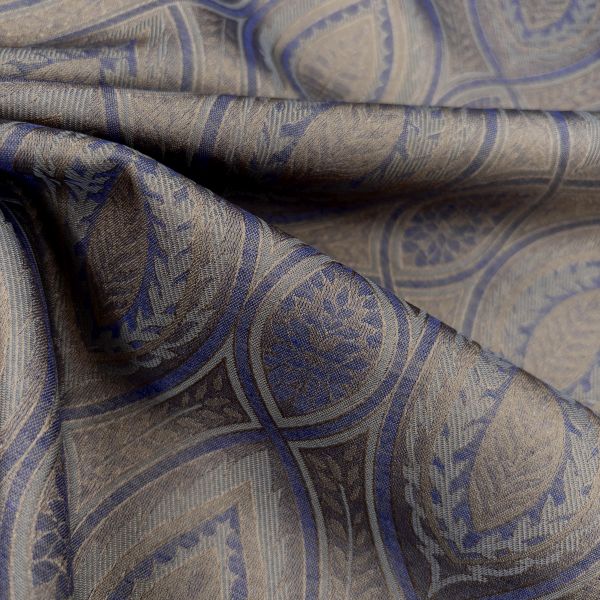 Jacquard Ornament groß, alpaka/denim – Bild 2