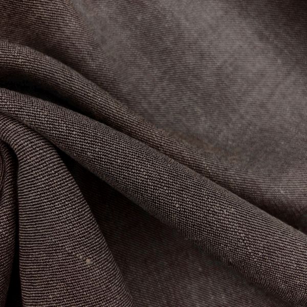 Feinserge Leinenmischung, khaki Kette schwarz – Bild 2