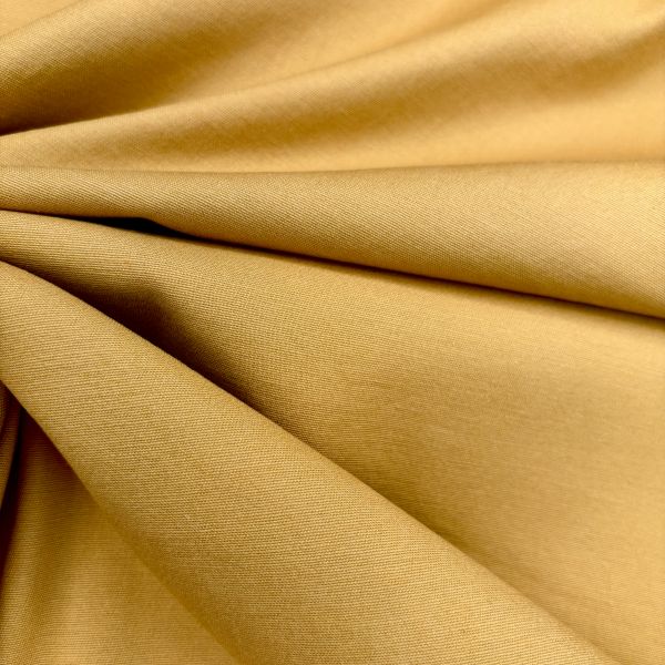 Baumwoll-Gabardine querelastisch, kurkuma – Bild 2