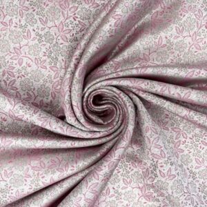 Jacquard Floral Allover, rosa/helloliv/silber