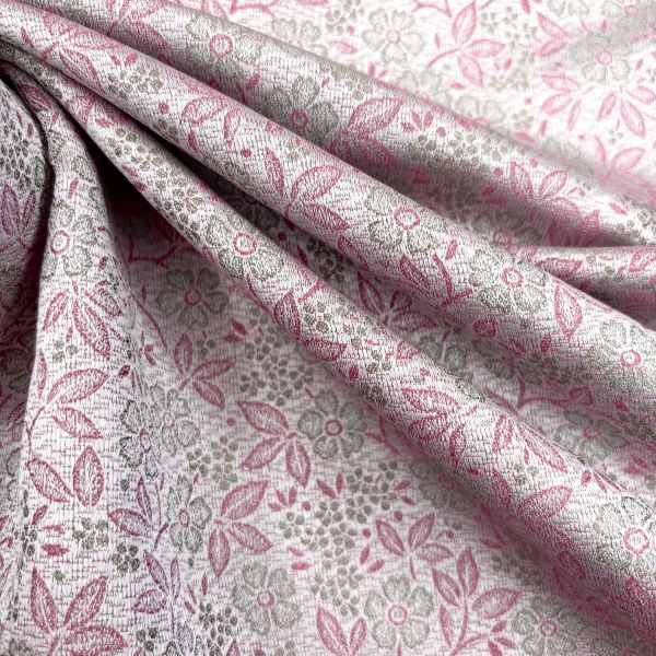 Jacquard Floral Allover, rosa/helloliv/silber – Bild 2