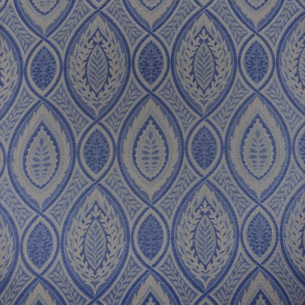 Jacquard Ornament groß, azur/beigegold – Bild 3