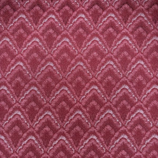 Jacquard, weinrot/perlweiß – Bild 3