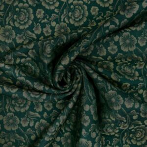 Jacquard Blüten, grün