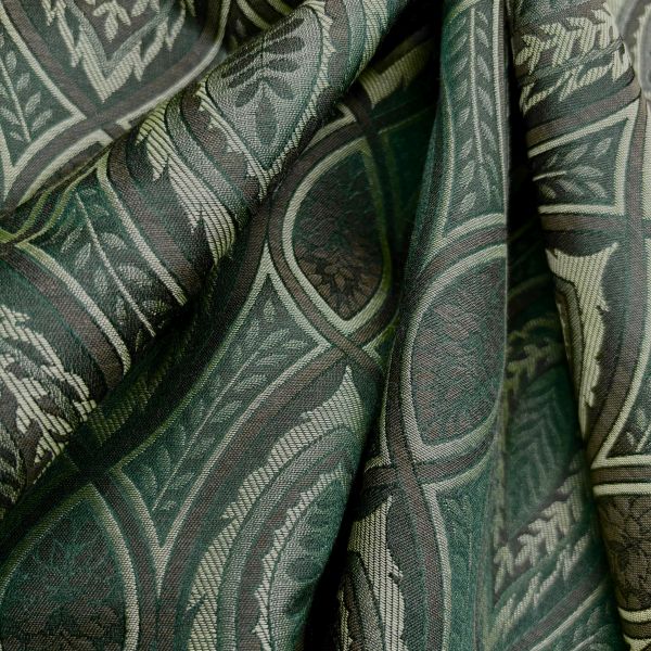 Jacquard Ornament groß, dunkelgrün/weide – Bild 2