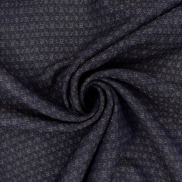 Irmela Leinenmisch. khaki sand, Kette blau