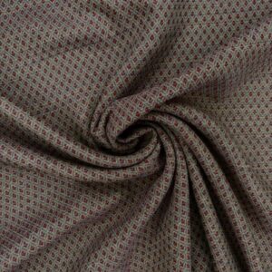 Kleine Raute Stretch, macca/anthrazit/chianti  Kette zeder
