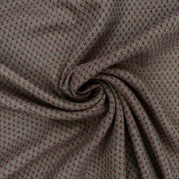 Kleine Raute Stretch, macca/anthrazit/chianti Kette zeder