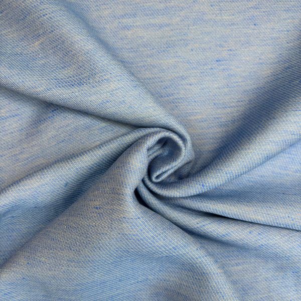 Satin Melange 802 Leinen-CO-Misch. hellblau bleu, K. oat