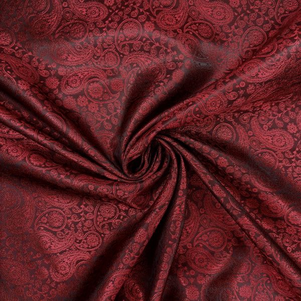 Jacquardfutter Paisley, nachtblau