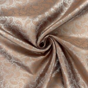 Jacquardfutter Paisley klein, beige/pfirsich