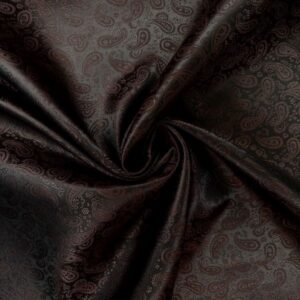 Jacquardfutter Paisley klein, marone